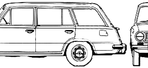 Lada Riva 1500 Estate - Лада - чертежи, габариты, рисунки автомобиля