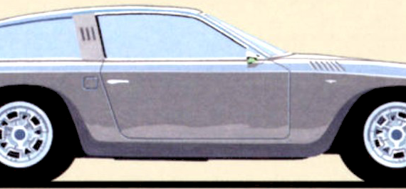 Lamborghini 400 GT Shooting Brake Touring (1966) - Ламборджини - чертежи, габариты, рисунки автомобиля