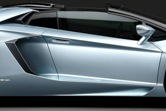 Lamborghini Aventador LP 700-4 Roadster (2013) - Ламборджини - чертежи, габариты, рисунки автомобиля
