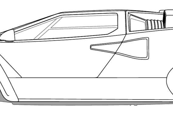 Lamborghini Countach LP5000S - Lamborgini - drawings, dimensions, pictures of the car