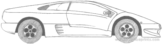 Lamborghini Diablo - Lamborgini - drawings, dimensions, pictures of the car