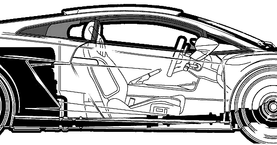 Lamborghini Gallardo (2004) - Lamborgini - drawings, dimensions, pictures of the car