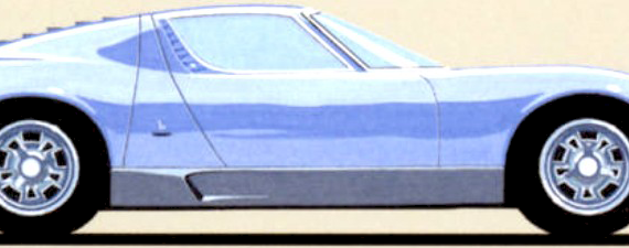 Lamborghini Miura SV (1972) - Lamborghini - drawings, dimensions, pictures of the car