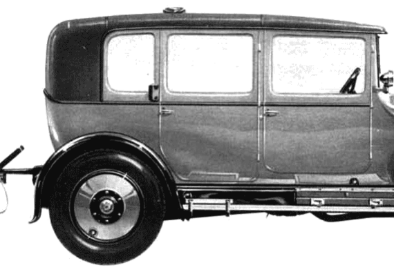 Lanchester 40hp (King George VI) (1925) - Ланчестер - чертежи, габариты, рисунки автомобиля