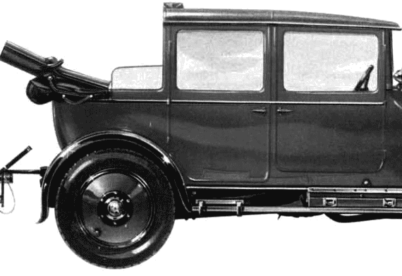 Lanchester 40hp Landaulet (King George VI) (1929) - Ланчестер - чертежи, габариты, рисунки автомобиля