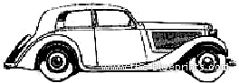Lancia Augusta SI Berlina 2-Door (1934) - Lianca - drawings, dimensions, pictures of the car