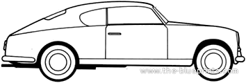 Lancia Aurelia B20 Coupe - Лянча - чертежи, габариты, рисунки автомобиля