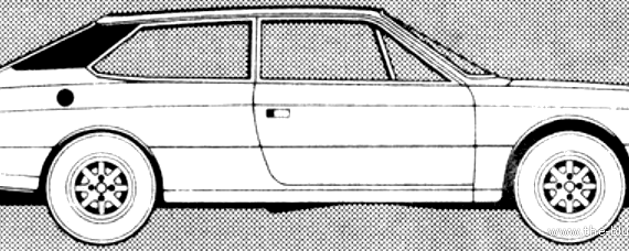 Lancia Beta HPE (2000) - Лянча - чертежи, габариты, рисунки автомобиля