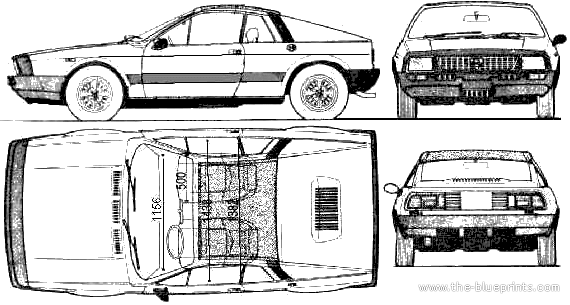 Lancia Beta Monte Carlo (1978) - Lianca - drawings, dimensions, pictures of the car