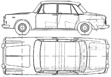 Lancia Flavia (1964) - Lianca - drawings, dimensions, pictures of the car
