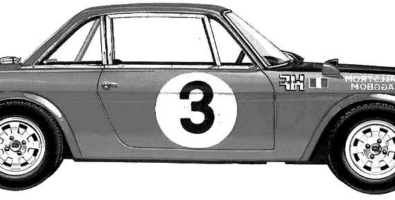 Lancia Fulvia HF Rallye (1971) - Lianca - drawings, dimensions, pictures of the car