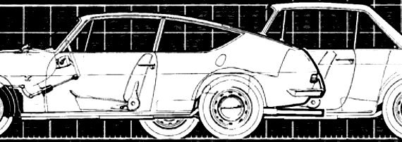Lancia Fulvia Zagato (1967) - Лянча - чертежи, габариты, рисунки автомобиля