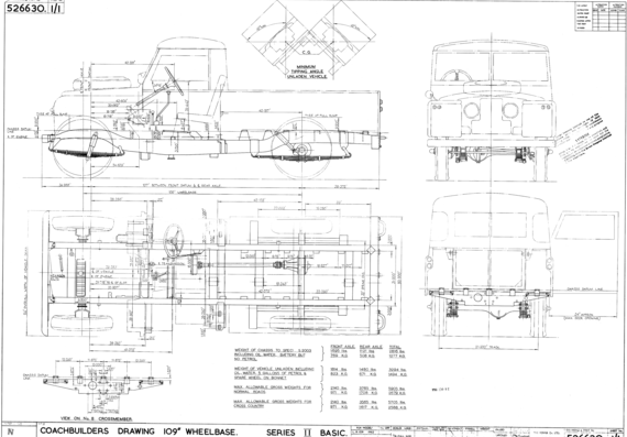 Land Rover 109 (1962) - Land Rover - drawings, dimensions, pictures of the car
