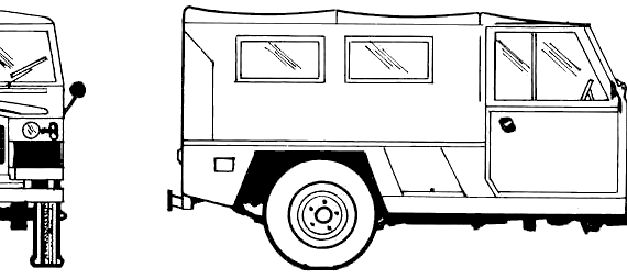 Land Rover 109 Military - Land Rover - drawings, dimensions, pictures of the car