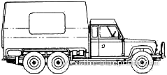 Land Rover 110 6x6 Comand Post - Land Rover - drawings, dimensions, pictures of the car