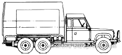 Land Rover 110 6x6 Maintenance - Land Rover - drawings, dimensions, pictures of the car