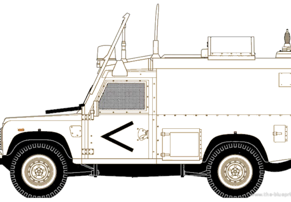 Land Rover 110 Snatch - Land Rover - drawings, dimensions, pictures of the car