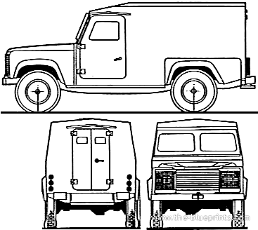 Land Rover Armoured Patrol Vehicle - Ленд Ровер - чертежи, габариты, рисунки автомобиля
