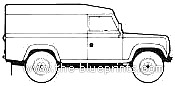 Land Rover Defender 110 Hard Top - Land Rover - drawings, dimensions, pictures of the car