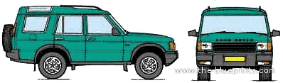 Land Rover Discovery - Ленд Ровер - чертежи, габариты, рисунки автомобиля