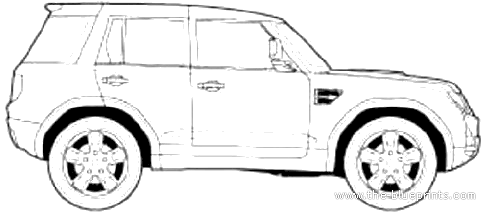 Land Rover Freelander (2015) - Ленд Ровер - чертежи, габариты, рисунки автомобиля