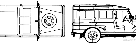 Land Rover S3 V8 109 Station Wagon (1980) - Ленд Ровер - чертежи, габариты, рисунки автомобиля