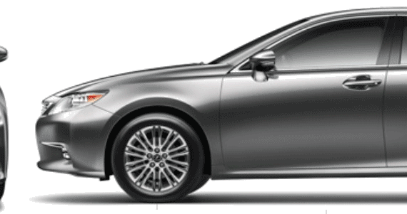Lexus ES (2013) - Лексус - чертежи, габариты, рисунки автомобиля
