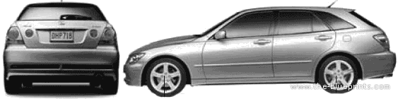Lexus IS Sport Coupe (2005) - Лексус - чертежи, габариты, рисунки автомобиля