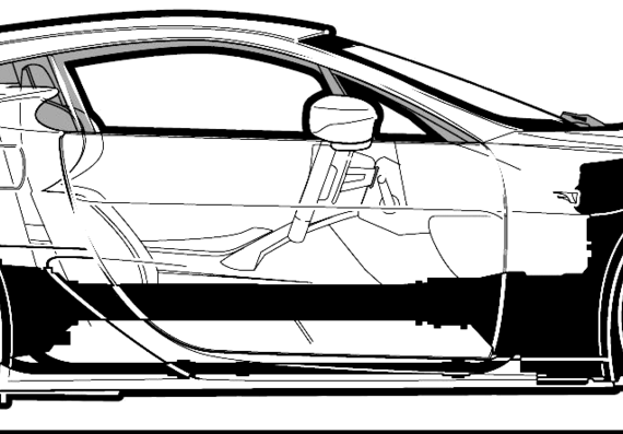 Lexus LFA (2010) - Лексус - чертежи, габариты, рисунки автомобиля