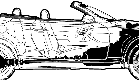 Lexus SC 430 (2003) - Лексус - чертежи, габариты, рисунки автомобиля