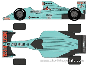 Leyton House March 881 (1988) - Various cars - drawings, dimensions, pictures of the car