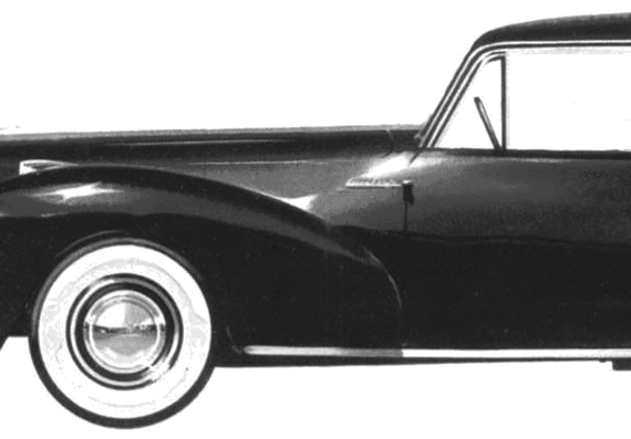 Lincoln Continental Coupe (1941) - Lincoln - drawings, dimensions, pictures of the car