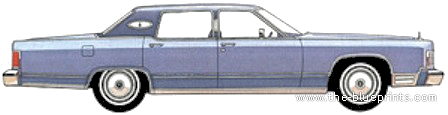 Lincoln Continental Town Car (1978) - Lincoln - drawings, dimensions, pictures of the car