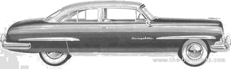 Lincoln Cosmopolitan Capri (1951) - Линкольн - чертежи, габариты, рисунки автомобиля