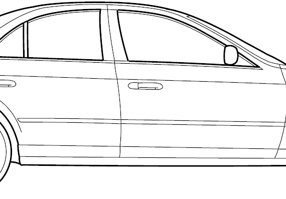 Lincoln LS (2003) - Линкольн - чертежи, габариты, рисунки автомобиля