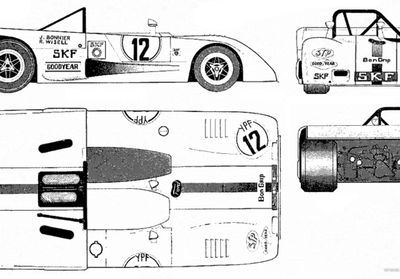 Lola 280 - Lola - drawings, dimensions, pictures of the car