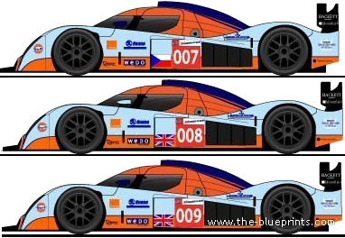 Lola Aston Martin LM (2007) - Lola - drawings, dimensions, pictures of the car