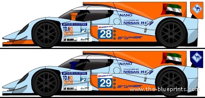 Lola B12-80 Nissan LM (2012) - Lola - drawings, dimensions, pictures of the car
