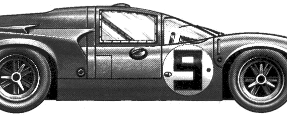 Lola T70 Mk.III Daytona (1969) - Lola - чертежи, габариты, рисунки автомобиля