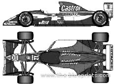 Lotus 107B F1 GP (1993) - Lotus - drawings, dimensions, pictures of the car