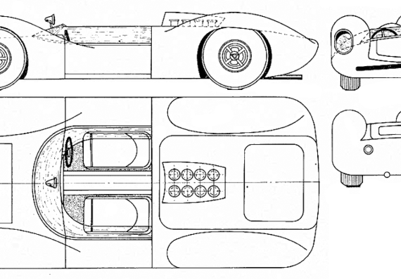 Lotus 30 - Лотус - чертежи, габариты, рисунки автомобиля