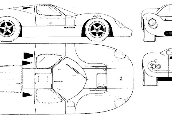 Lotus 3l Prototype - Лотус - чертежи, габариты, рисунки автомобиля