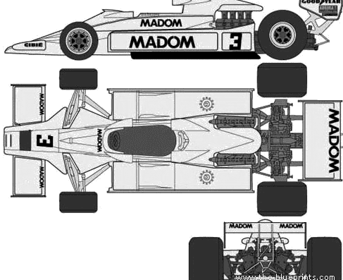 Lotus 78 F1 - Лотус - чертежи, габариты, рисунки автомобиля