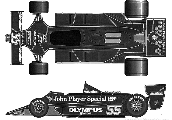 Lotus 79 Canada GP (1978) - Лотус - чертежи, габариты, рисунки автомобиля
