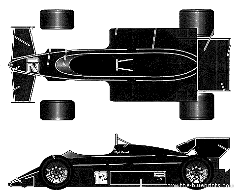 Lotus 95T GP of Canada (1984) - Лотус - чертежи, габариты, рисунки автомобиля