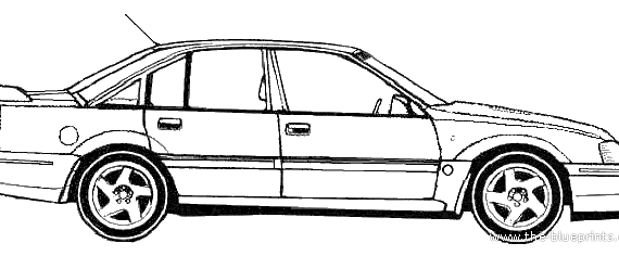 Lotus Carlton Omega A - Lotus - drawings, dimensions, pictures of the car