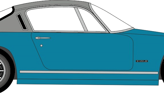 Lotus Elan +2 S - Лотус - чертежи, габариты, рисунки автомобиля