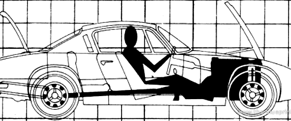 Lotus Elan +2 S (1970) - Лотус - чертежи, габариты, рисунки автомобиля