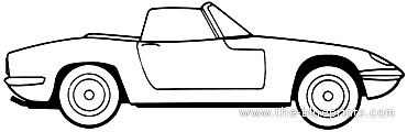 Lotus Elan S1 - Лотус - чертежи, габариты, рисунки автомобиля