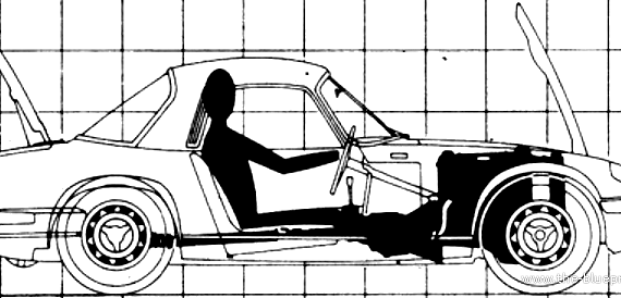 Lotus Elan S4 (1968) - Лотус - чертежи, габариты, рисунки автомобиля